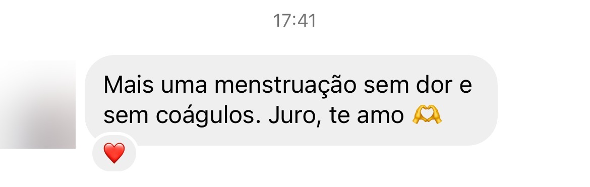 Depoimento sobre ciclo sem dor
